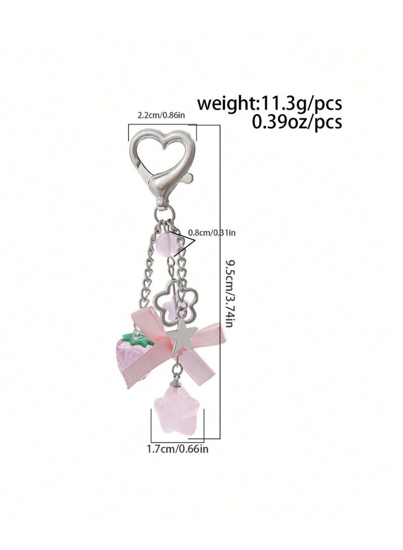 veya KAWAII STAR KEYCHAIN WITH COLORFUL TASSEL – CUTE BAG & KEY ACCESSORY - Image 2